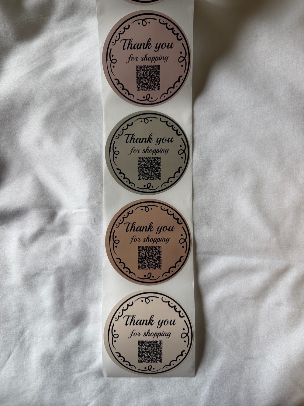 200  3 inch Thank You Round Sticker Labels - Multi Color Pack